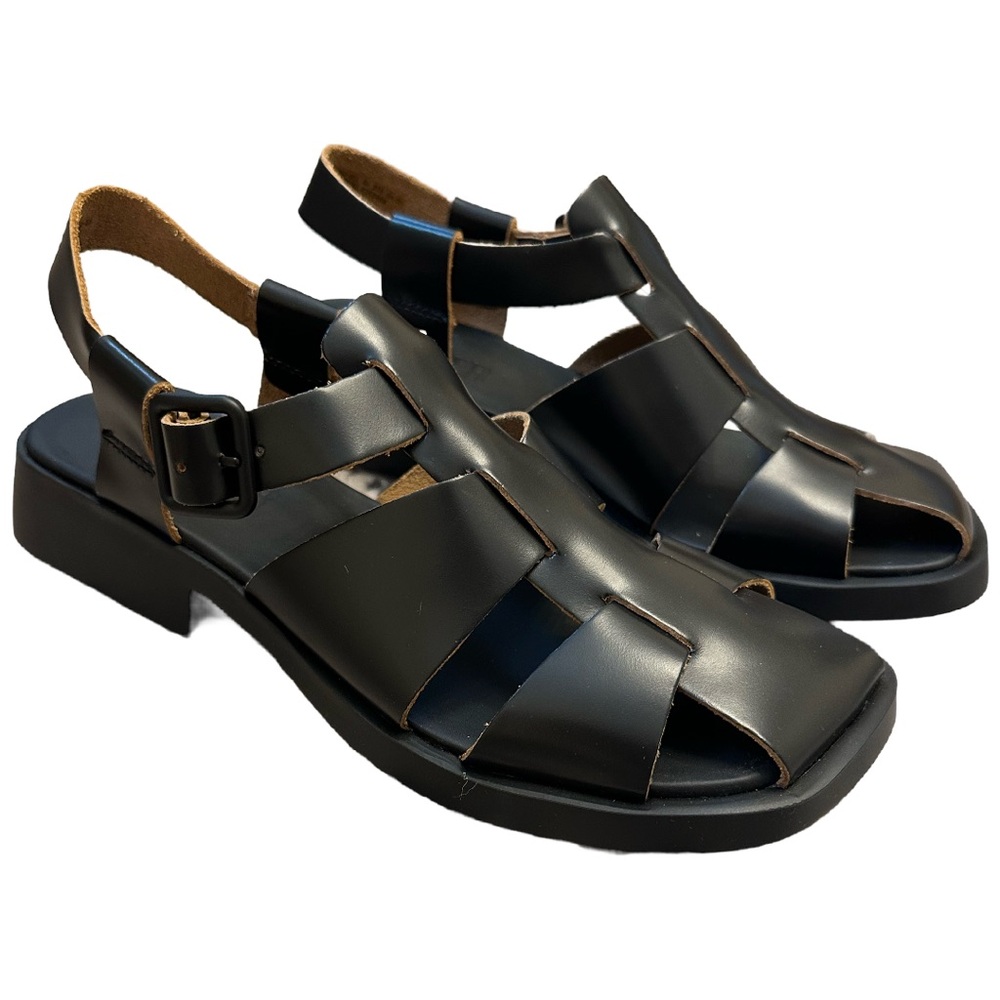 Camper - NEW Dana sandals | leather | fisherman | goth